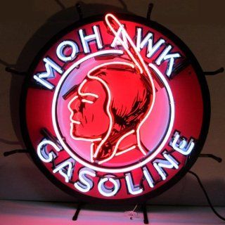 Mohawk Gasoline Neon Sign (Multi) (24"H x 24"W x 4"D)