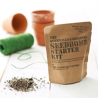 birds and bees attracting seed bomb kit by the seed bomb factory