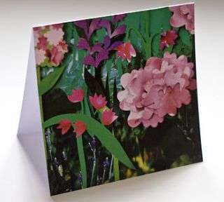 flower garden greetings card by kate slater