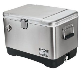 Igloo Stainless Steel 54 quart Cooler  Steel Belted Cooler  Sports & Outdoors
