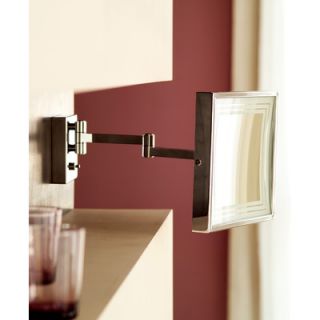 WS Bath Collections Pom dOr Square Wall mount Extendable Magnifying