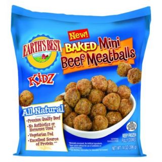 Earths Best Baked Mini Beef Meatballs 14 oz