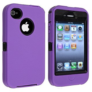BasAcc Black Hard/ Purple Skin Hybrid Case for Apple iPhone 4/ 4S BasAcc Cases & Holders