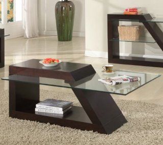 Homelegance Jensen Cocktail Table in Espresso   Coffee Tables