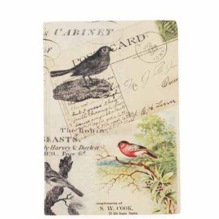 Eccolo 6 x 8 Inches Passport Journal Collection, Birds  Hardcover Executive Notebooks 