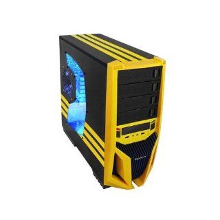 Raidmax No Power Supply ATX Mid Tower Case, Black/Yellow ATX 298WY Computers & Accessories
