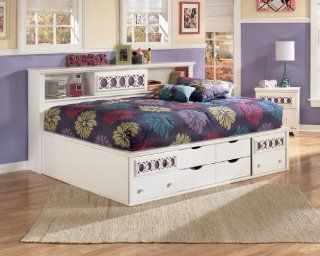 Shop Jura Off White Finish Bookcase Full Size Day Bed at the  Furniture Store. Find the latest styles with the lowest prices from FurnitureMaxx