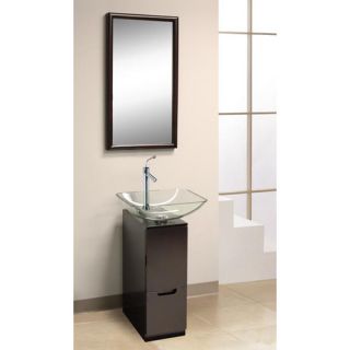 88 Glass Slim Line Vanity Set