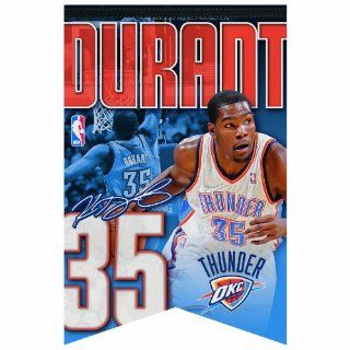 NBA Oklahoma City Thunder Kevin Durant Premium Felt Banner 17 by 26  Sports Fan Wall Banners  Sports & Outdoors