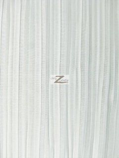 SHINY PLEATED PLISSE SATIN FABRIC   White   59" WIDTH SOLD BY THE YARD