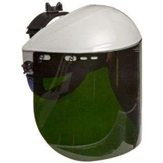Sellstrom 301 Series Advantage Gray ABS Crown and Shade 5 IR Acetate Window Protective Faceshield with Ratchet Headgear Science Lab Face Shields