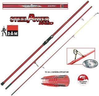 DAM Steelpower Red Surf   Surfcasting rod, 100 250g, 3 parts  Sports & Outdoors