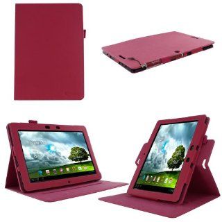 rooCASE ASUS MeMO Pad FHD 10 Case ME302C / ME301T   Dual View Multi Angle Stand Cover   Magenta Computers & Accessories