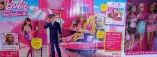 Barbie Glam Vacation Jet   2 in 1 Jet & Vacation Spot 35+ Piece Playset w Pl Toys & Games