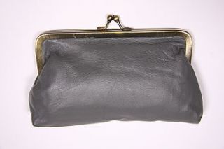 leather clutch bag by gabrielle parker clothing and accessories