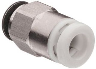 SMC KQ2H04 M3G Stainless Steel Push to Connect Tube Fitting, Adapter, 4 mm Tube OD x M3X0.5 Male
