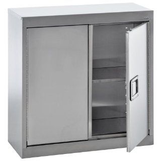 Sandusky Lee SA1D301230 XX 304 Stainless Steel Wall Storage Cabinet, 1 Adjustable Shelf, 30" Height x 30" Width x 12 inch Depth