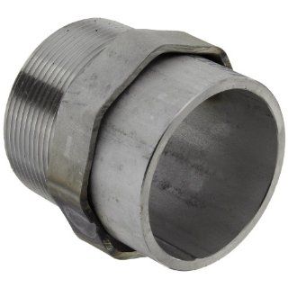 Dixon OCTOES32 Stainless Steel 304 Pipe and Welding Fitting, Octagonal Nipple, 2" NPT Male x 2 1/2" Length Industrial Pipe Fittings