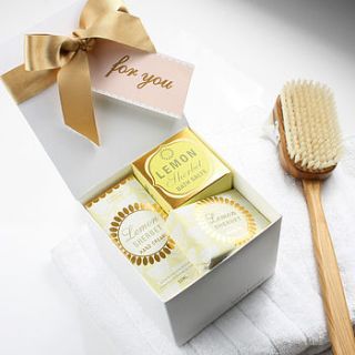 lemon sherbet bathing gift box by bath house