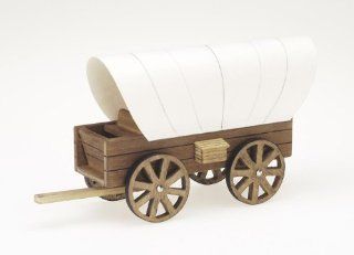 Darice 9181 24 Wooden Model, Cover Wagon Kit   Childrens Wood Craft Kits