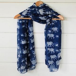 elephant print scarf by penelopetom direct ltd