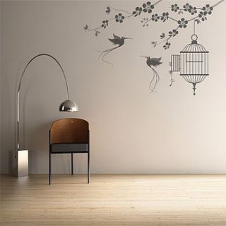 elegant birds wall stickers by sunny side up