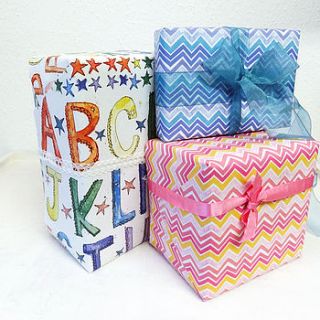 recycled baby and child wrapping paper by alice palace