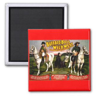Vintage Buffalo Bills Wild West Show ~ Bonneur Fridge Magnet