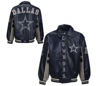 NFL Dallas Cowboys Faux Leather Jacket —