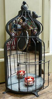 decorative bird cage miror by lucy j