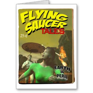 Flying Saucer Tales Fake Pulp Cover Card