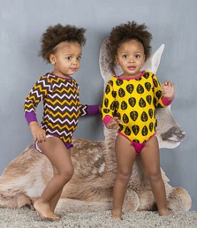 organic cotton baby girls bodysuit by lana bambini
