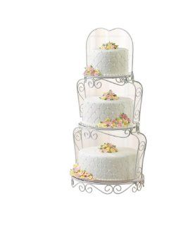 Wilton 307 841 3 Tier Graceful Cake and Cupcake Stand Kitchen & Dining