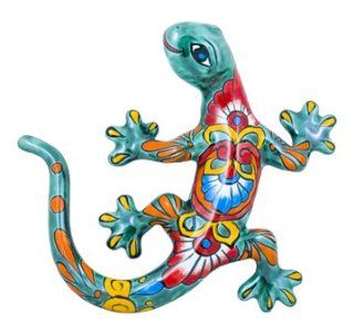 Shop Medium Multi Color Mexican Talavera Lizard Gecko Salamander (Green Base) at the  Home D�cor Store. Find the latest styles with the lowest prices from MX Imports