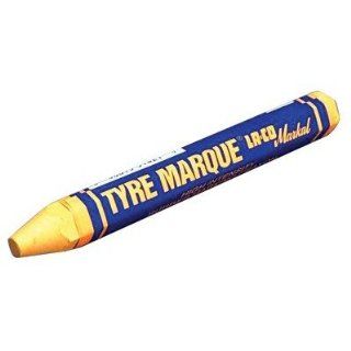 Tyre Marque Rubber Marking Crayons   yellow tyre marque crayon rubber mark [Set of 10]   Construction Marking Tools  