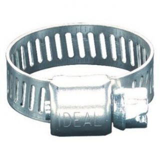 Ideal 62P Series 201/301 Stainless Steel Small Diameter Clamp, 5/16" Width, 3/8"   1" Diameter, Box of 10 Worm Gear Hose Clamps
