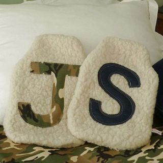 personalised boys hot water bottle cover by jojo accessories