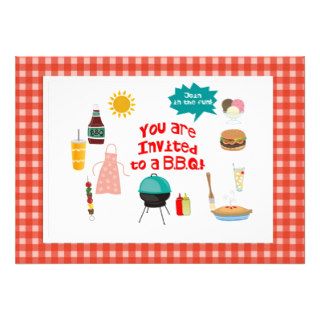 BBQ/Outdoor Party Join in the fun Personalized Invitations