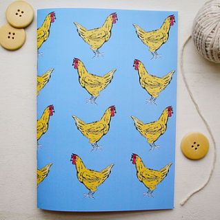 farmyard chicken notebook by goodnight boutique