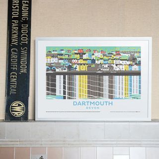 dartmouth devon print by andy tuohy design