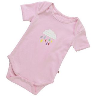 girls cloud print baby body by piccalilly