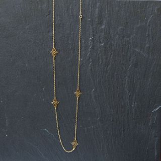 gold filigree lattice layering chain by rochelle shepherd jewels
