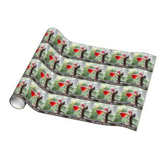 Squirrel Drinking a Cocktail Wrapping Paper