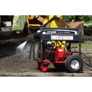 NorthStar Super High Flow Gas Cold Water Pressure Washer — 6.0 GPM, 3000 PSI, Electric Start, Belt Drive, Model#1572082  Gas Cold Water Pressure Washers