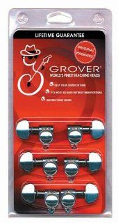 Grover 305C Midsize Rotomatic 181 Machine Heads, Chrome Musical Instruments