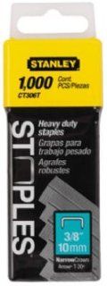 Stanley CT305T 1, 000 Units 5/16 Inch Flat Narrow Crown Staples   Hardware Staples  