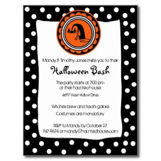 Meow Halloween Invitation Post Card