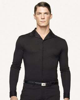 Ralph Lauren Black Label Long Sleeved Cotton Jersey Button Down Shirt's
