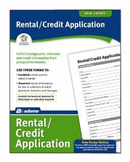 Adams Rental and Credit Application Form, 8.5 x 11 Inch, White (LF305)  Legal Forms 