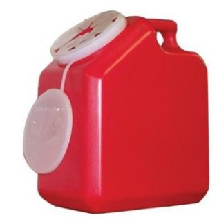 2 Gallon Sharps Container (Red) (1 ea. or 24 per cs.) Science Lab Biohazard Waste Containers